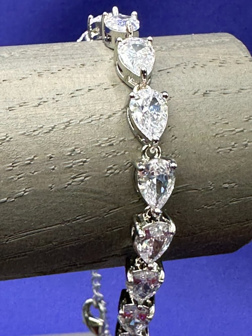 Teardrop CZ Tennis Bracelet